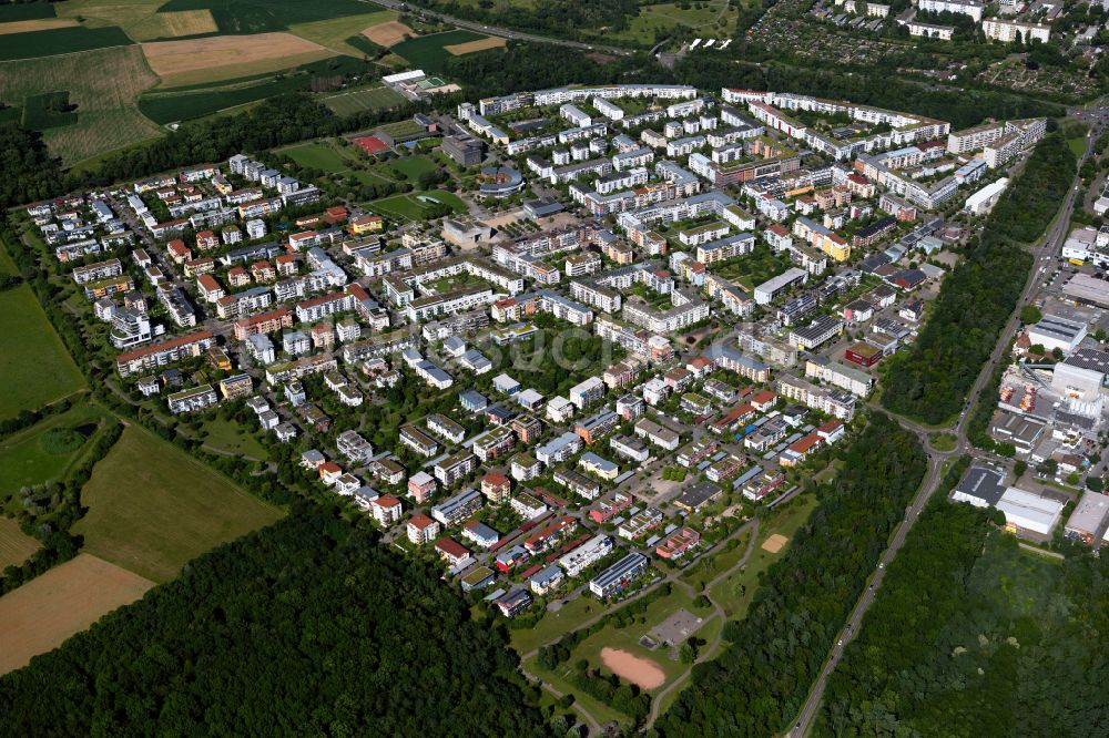 Rieselfeld aus der Vogelperspektive: Wohngebiet am Feldrand in Rieselfeld im Bundesland Baden-Württemberg, Deutschland