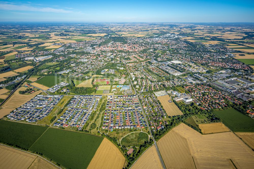 Luftaufnahme Soest - Wohngebiet am Feldrand in Soest im Bundesland Nordrhein-Westfalen, Deutschland