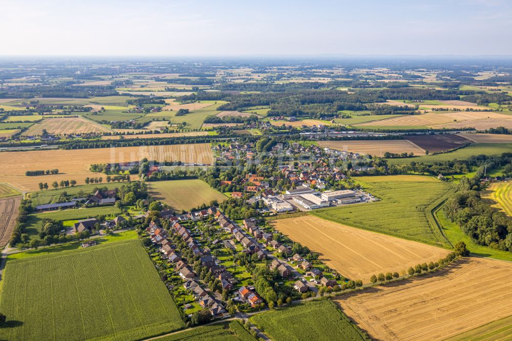 Luftbild Vellern - Wohngebiet am Feldrand in Vellern im Bundesland Nordrhein-Westfalen, Deutschland