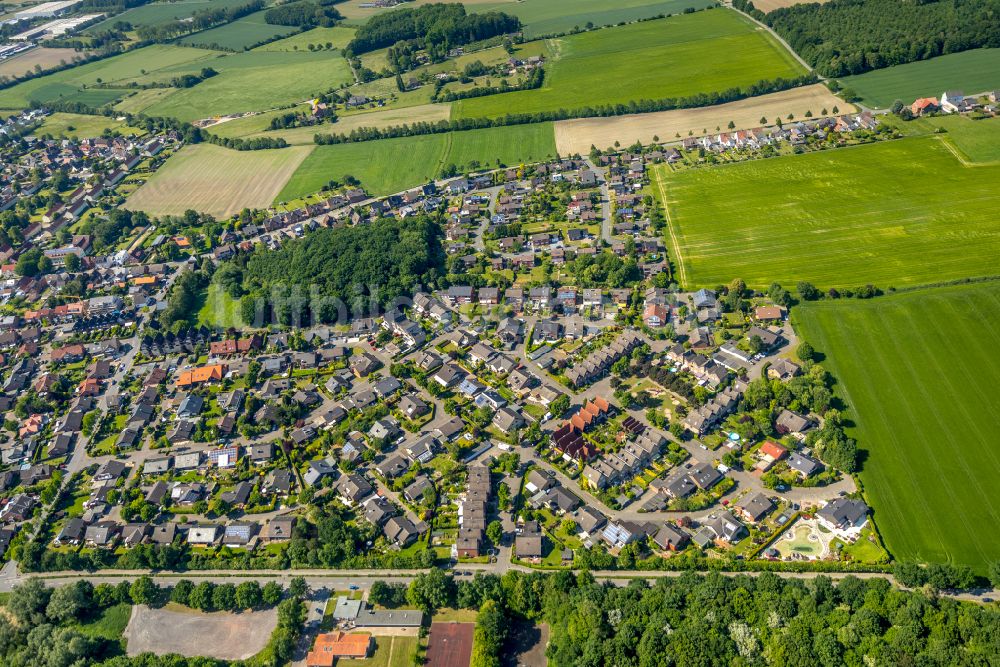 Luftbild Werne - Wohngebiet am Feldrand in Werne im Bundesland Nordrhein-Westfalen, Deutschland