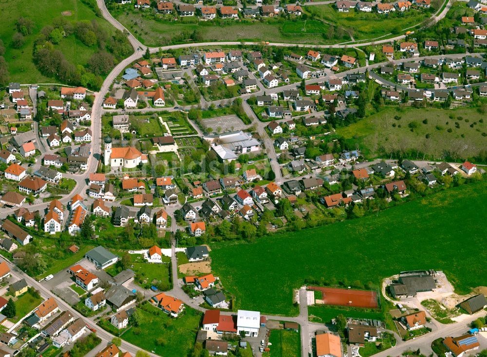 Luftbild Westerstetten - Wohngebiet am Feldrand in Westerstetten im Bundesland Baden-Württemberg, Deutschland