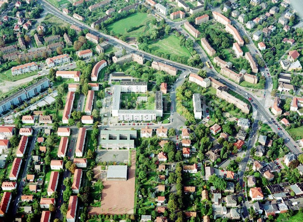 Luftaufnahme Dresden - Strehlen - Wohngebiet an der Feuerbachstraße in Dresden-Strehlen - ein Objekt der MÜBAU GmbH