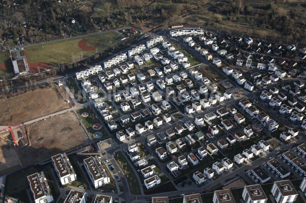 Mainz von oben - Wohngebiet Gonsbachterrassen in Mainz im Bundesland Rheinland-Pfalz