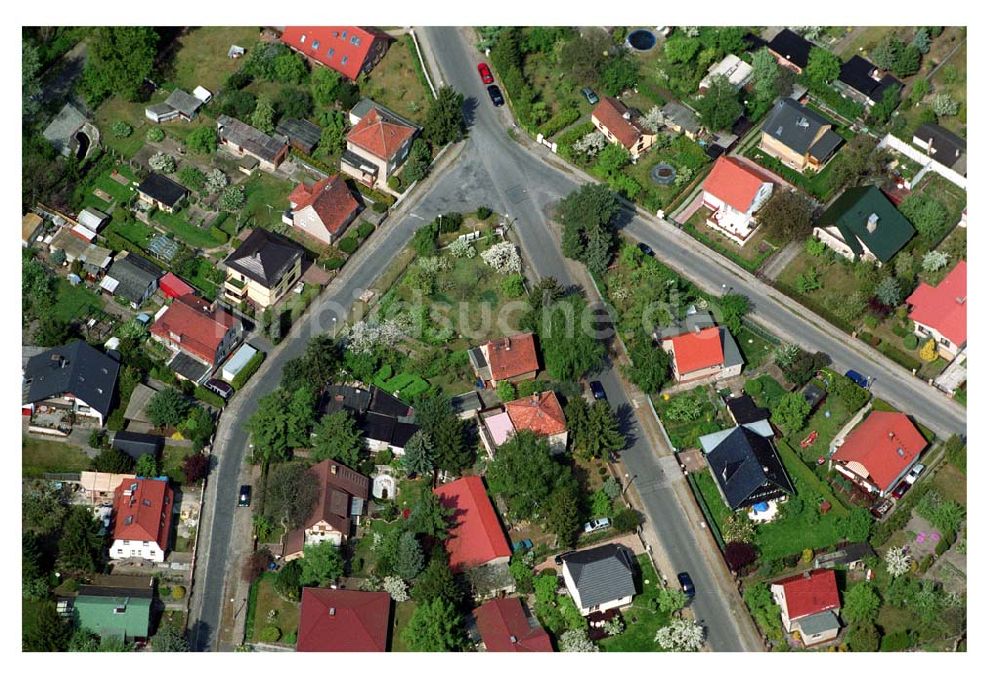 Luftbild Berlin - Bohnsdorf - Wohngebiet an der Grabenstraße 6 und der Gründerstraße 39 in 12526 Berlin-Bohnsdorf.