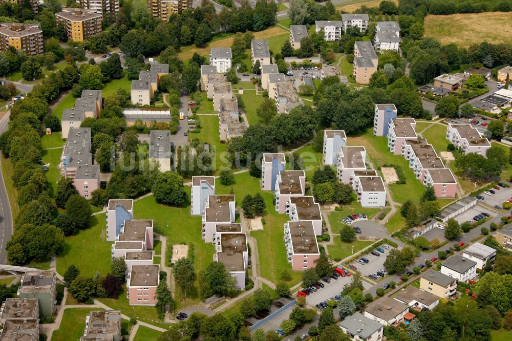 Luftaufnahme Hagen - Wohngebiet in Hagen im Bundesland Nordrhein-Westfalen