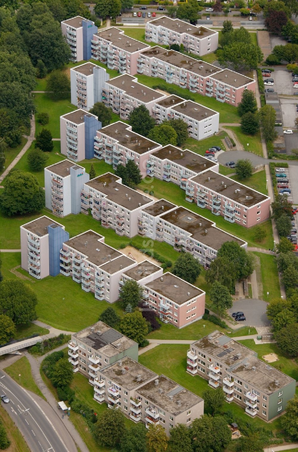 Hagen von oben - Wohngebiet in Hagen im Bundesland Nordrhein-Westfalen