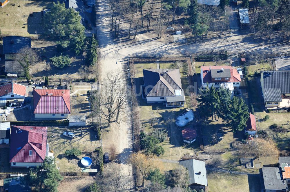 Luftaufnahme FREDERSDORF-VOGELSDORF - Wohngebiet am Heideweg in Fredersdorf-Vogelsdorf