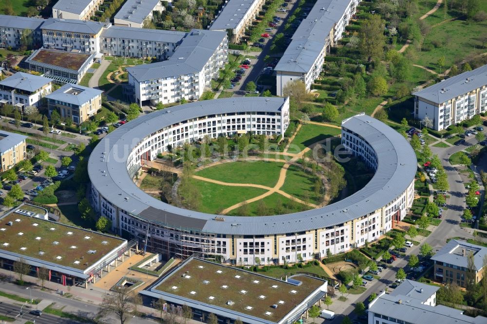 Luftbild Falkensee - Wohngebiet der Herlitzsiedlung an der Spandauer Straße / Horkheimerstraße in Falkensee im Bundesland Brandenburg