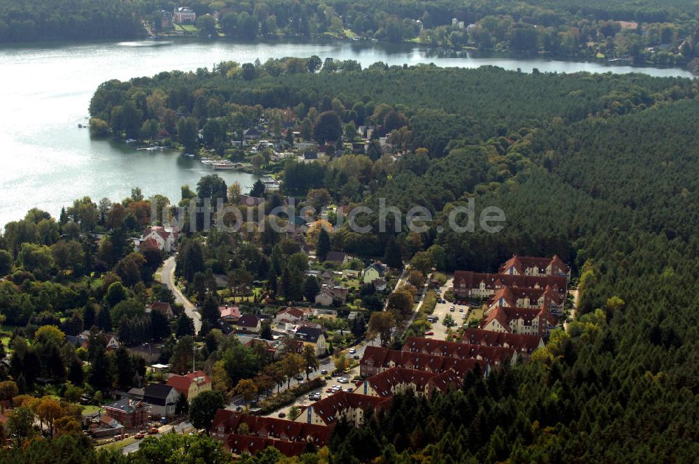 Luftaufnahme Grünheide - Wohngebiet an der Hubertusstraße in Grünheide