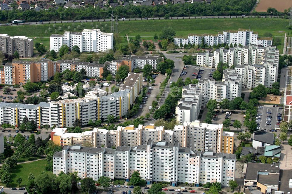 Luftbild Wolfsburg - Wohngebiet Jenaer Straße Wolfsburg-Westhagen