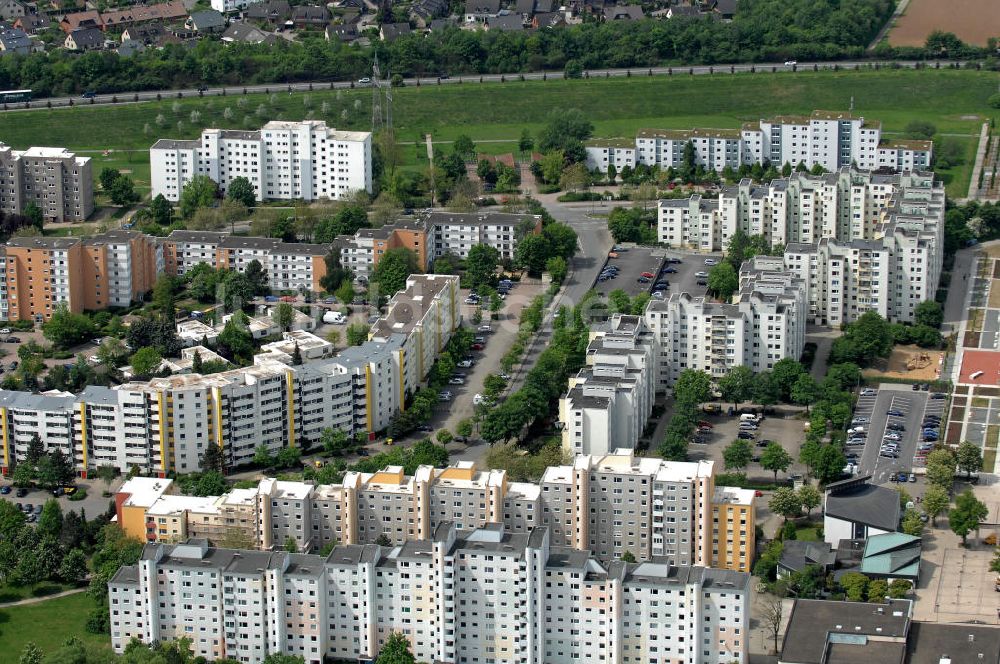 Luftaufnahme Wolfsburg - Wohngebiet Jenaer Straße Wolfsburg-Westhagen