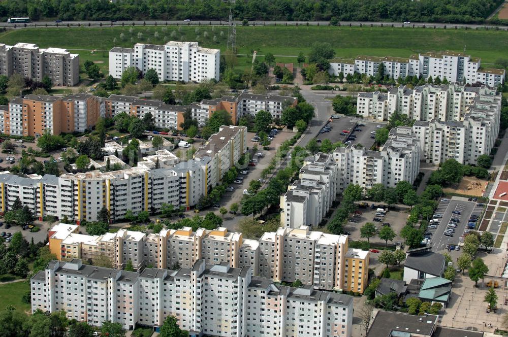 Wolfsburg von oben - Wohngebiet Jenaer Straße Wolfsburg-Westhagen