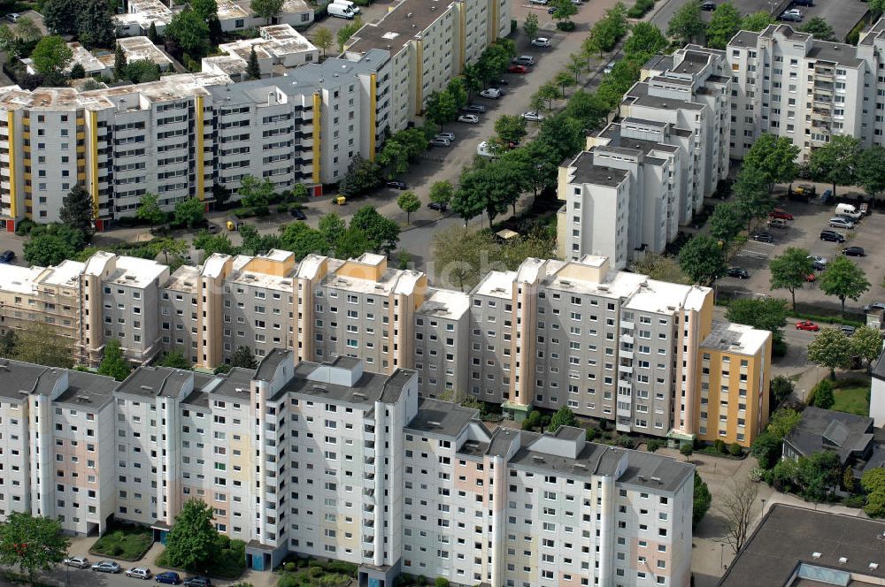 Wolfsburg aus der Vogelperspektive: Wohngebiet Jenaer Straße Wolfsburg-Westhagen