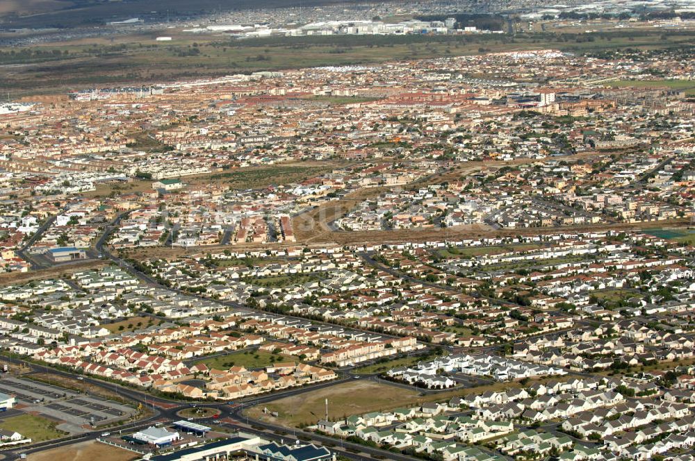 Kapstadt aus der Vogelperspektive: Wohngebiet in Kapstadt, Südafrika