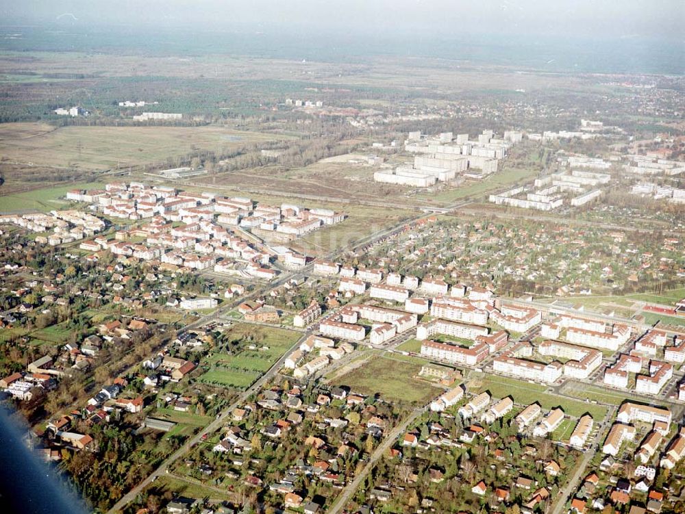 Berlin - Karow von oben - Wohngebiet Karow - Nord.