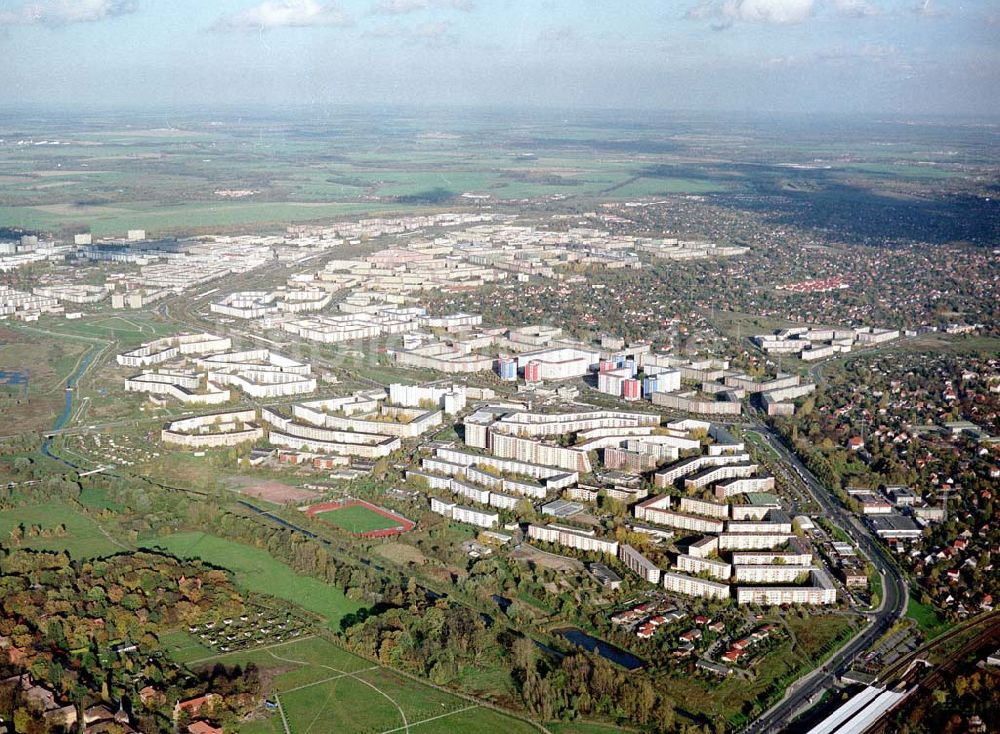 Berlin - Hellersdorf aus der Vogelperspektive: Wohngebiet Kaulsdorf - Nord in Berlin - Hellersdorf.