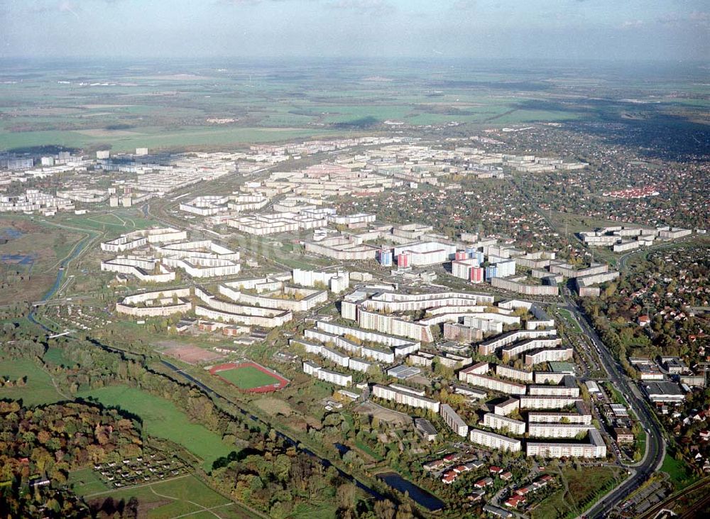 Luftbild Berlin - Hellersdorf - Wohngebiet Kaulsdorf - Nord in Berlin - Hellersdorf.