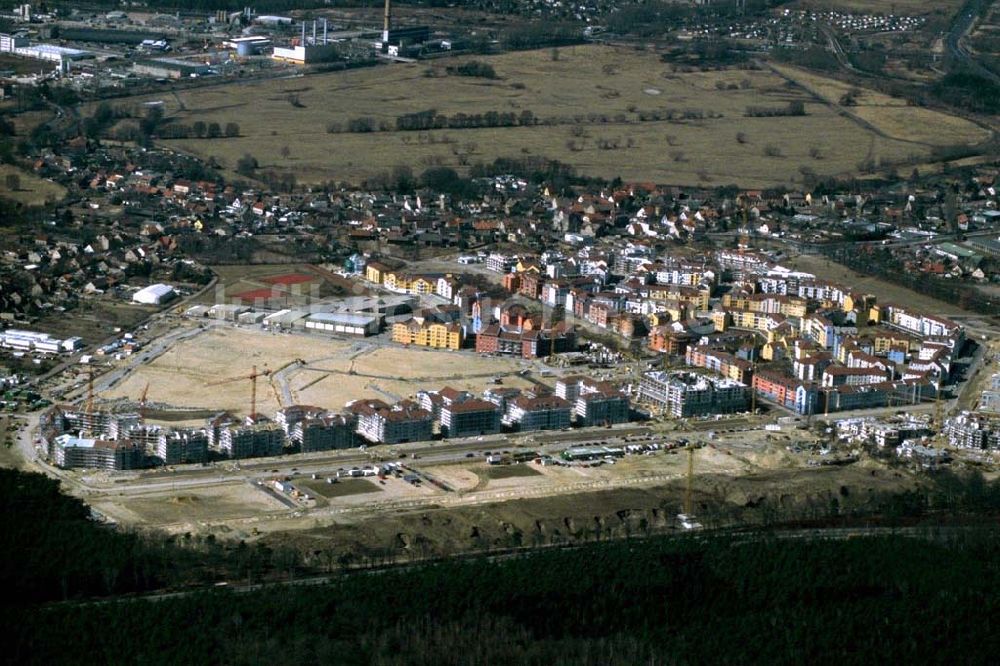 Potsdam - Drewitz / Kirchsteigfeld aus der Vogelperspektive: 12.02.95 Wohngebiet am Kirchsteigfeld in Potsdam - Drewitz.