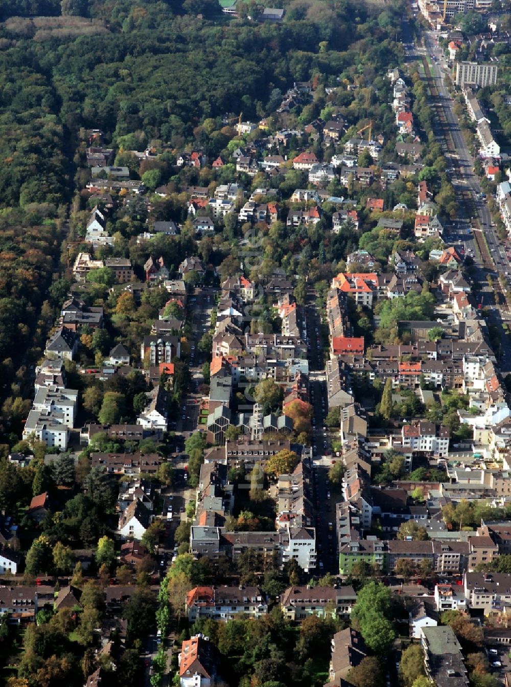 Köln aus der Vogelperspektive: Wohngebiet in Köln im Bundesland Nordrhein-Westfalen