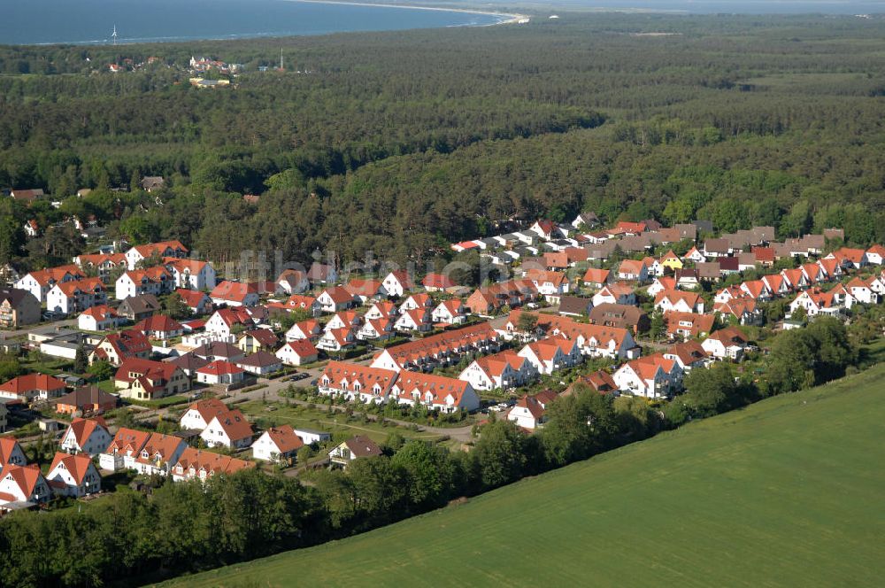 Graal-Müritz aus der Vogelperspektive: Wohngebiet Koppenheide der HAWO Bauträger KG in unmittelbarer Strandnähe im Ostseeheilbad Graal-Müritz