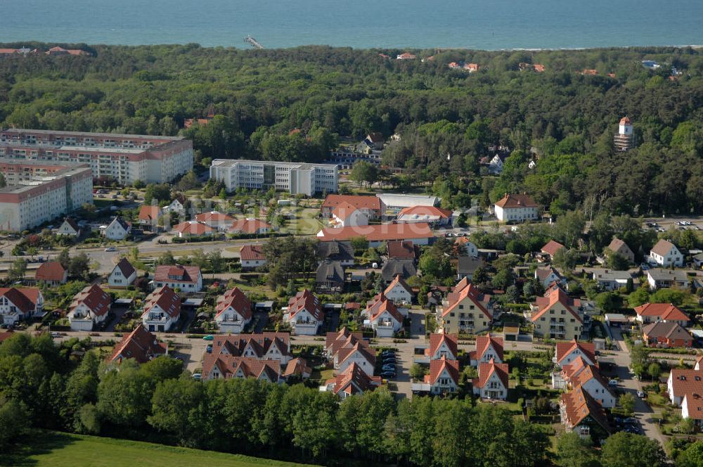 Luftaufnahme Graal-Müritz - Wohngebiet Koppenheide der HAWO Bauträger KG in unmittelbarer Strandnähe im Ostseeheilbad Graal-Müritz