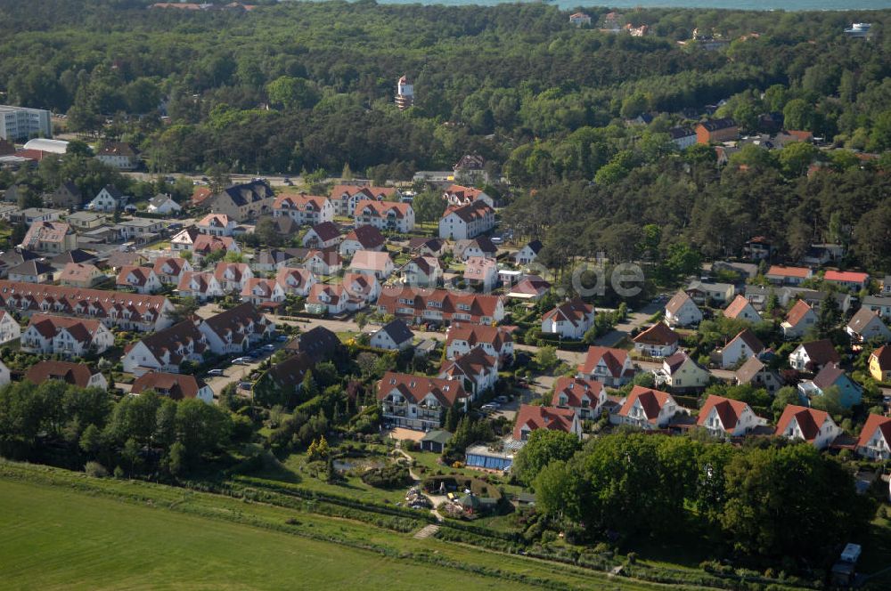 Luftaufnahme Graal-Müritz - Wohngebiet Koppenheide der HAWO Bauträger KG in unmittelbarer Strandnähe im Ostseeheilbad Graal-Müritz