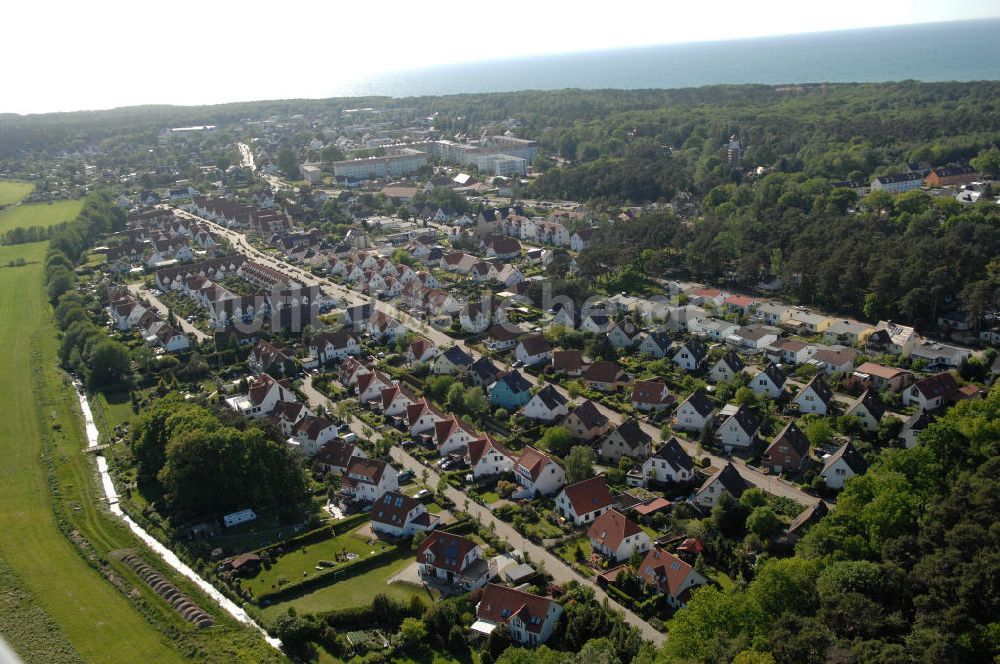 Luftaufnahme Graal-Müritz - Wohngebiet Koppenheide der HAWO Bauträger KG in unmittelbarer Strandnähe im Ostseeheilbad Graal-Müritz