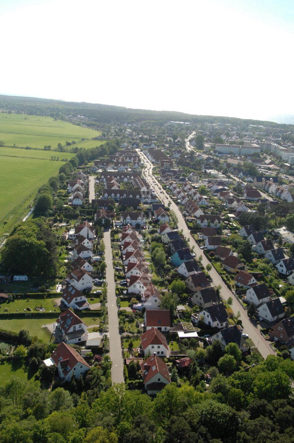 Luftaufnahme Graal-Müritz - Wohngebiet Koppenheide der HAWO Bauträger KG in unmittelbarer Strandnähe im Ostseeheilbad Graal-Müritz