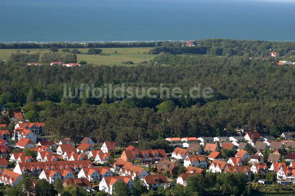 Luftaufnahme Graal-Müritz - Wohngebiet Koppenheide der HAWO Bauträger KG in unmittelbarer Strandnähe im Ostseeheilbad Graal-Müritz