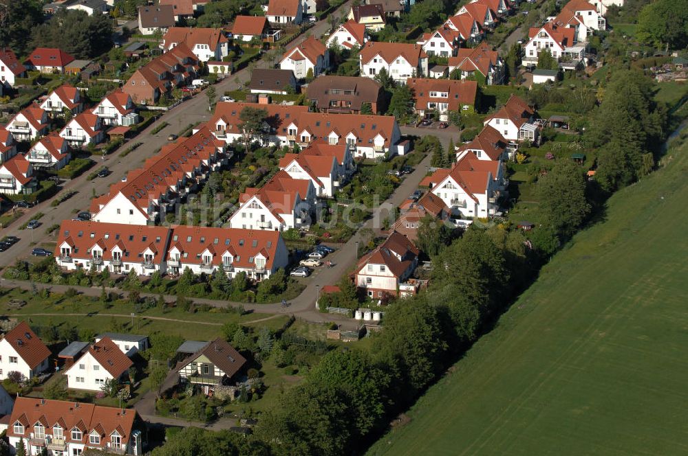 Graal-Müritz von oben - Wohngebiet Koppenheide der HAWO Bauträger KG in unmittelbarer Strandnähe im Ostseeheilbad Graal-Müritz