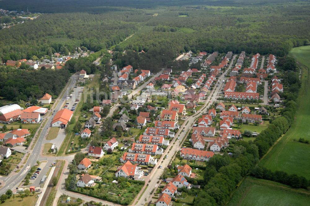 Ostseebad Graal-Müritz von oben - Wohngebiet Koppenheide der HAWO Bauträger KG in unmittelbarer Strandnähe im Ostseeheilbad Graal-Müritz