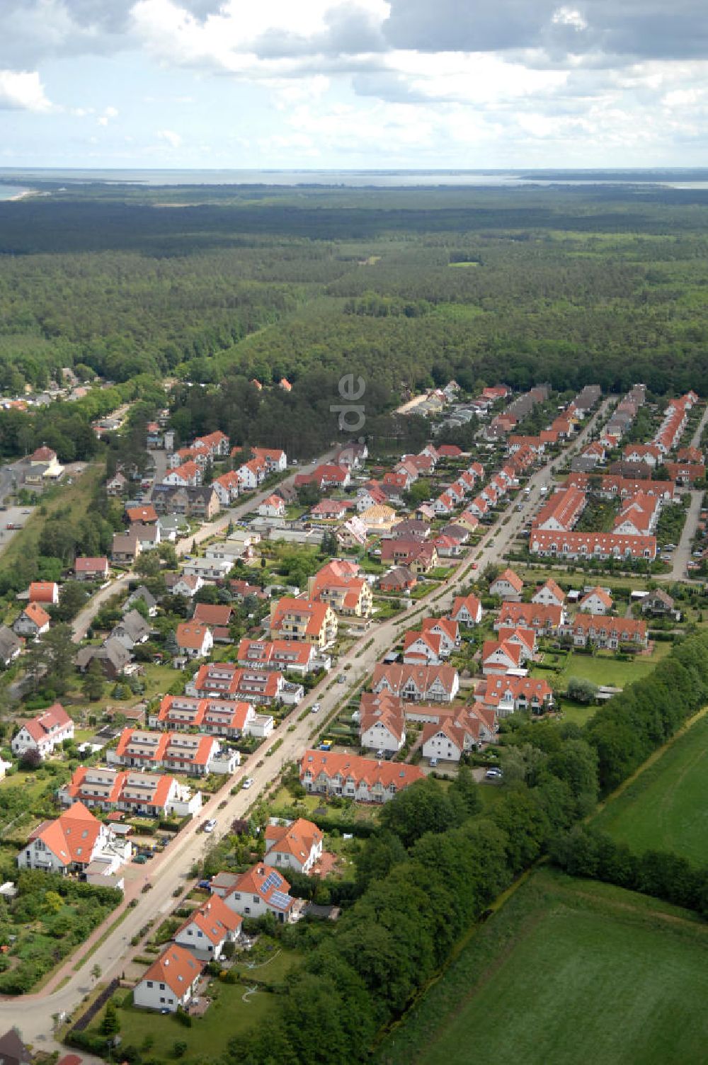 Ostseebad Graal-Müritz aus der Vogelperspektive: Wohngebiet Koppenheide der HAWO Bauträger KG in unmittelbarer Strandnähe im Ostseeheilbad Graal-Müritz