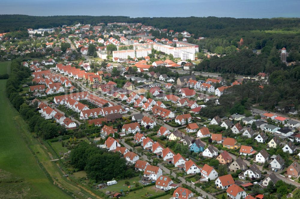 Luftbild Ostseebad Graal-Müritz - Wohngebiet Koppenheide der HAWO Bauträger KG in unmittelbarer Strandnähe im Ostseeheilbad Graal-Müritz