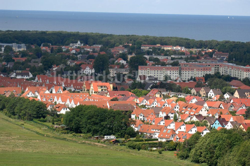 Ostseebad Graal-Müritz von oben - Wohngebiet Koppenheide der HAWO Bauträger KG in unmittelbarer Strandnähe im Ostseeheilbad Graal-Müritz