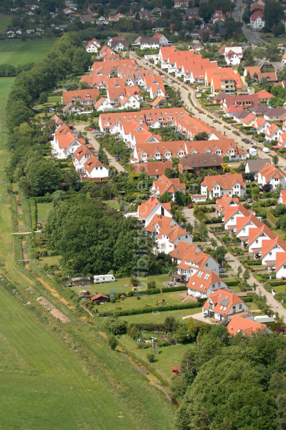 Ostseebad Graal-Müritz von oben - Wohngebiet Koppenheide der HAWO Bauträger KG in unmittelbarer Strandnähe im Ostseeheilbad Graal-Müritz