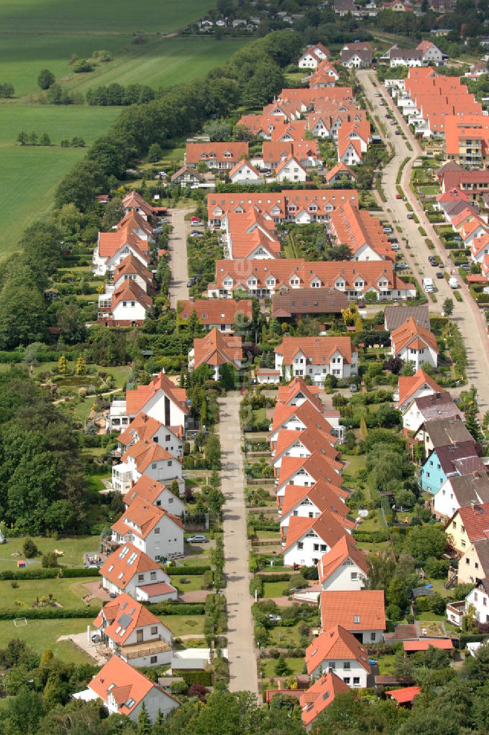 Luftbild Ostseebad Graal-Müritz - Wohngebiet Koppenheide der HAWO Bauträger KG in unmittelbarer Strandnähe im Ostseeheilbad Graal-Müritz