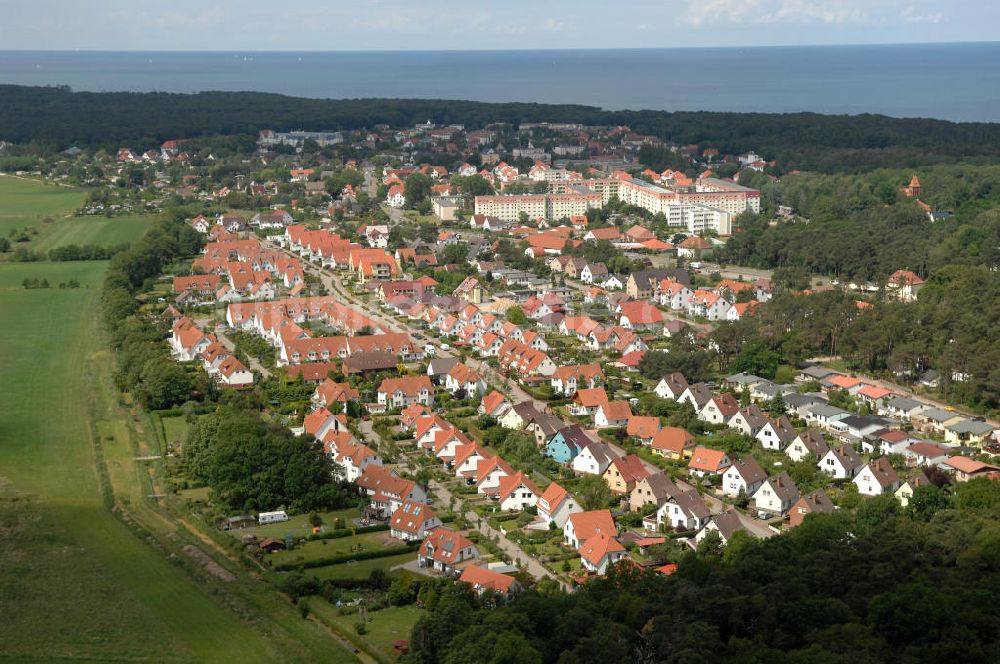 Luftaufnahme Ostseebad Graal-Müritz - Wohngebiet Koppenheide der HAWO Bauträger KG in unmittelbarer Strandnähe im Ostseeheilbad Graal-Müritz