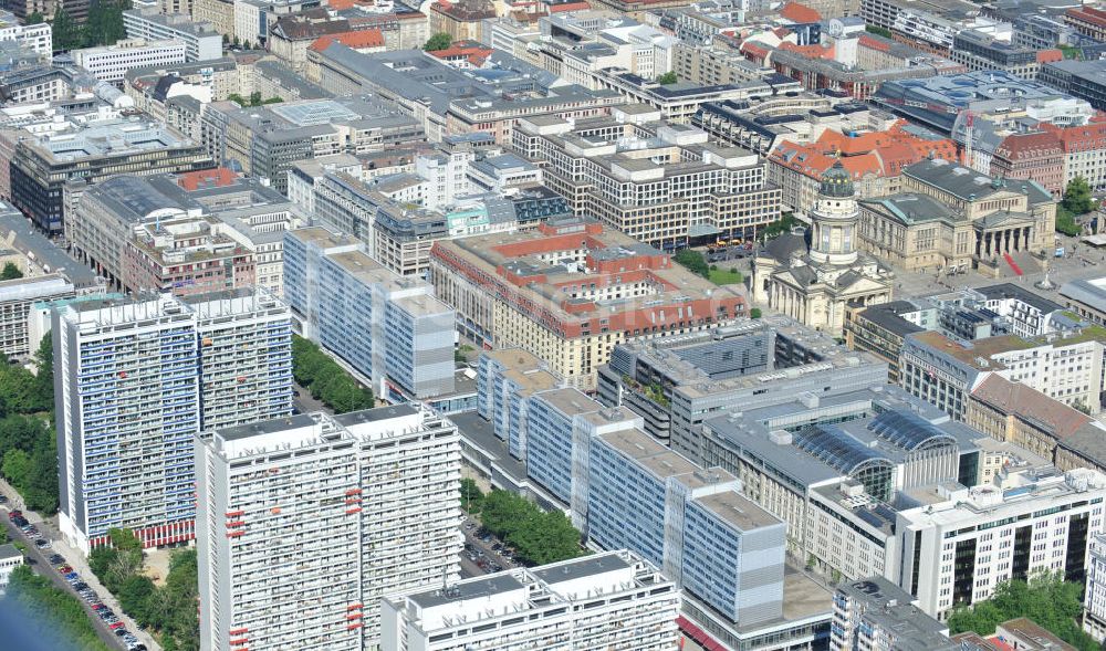 Berlin von oben - Wohngebiet Leipziger Straße Berlin - Mitte