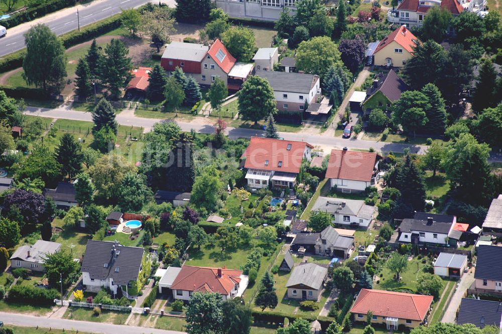 Berlin Mahlsdorf von oben - Wohngebiet Mahlsdorf