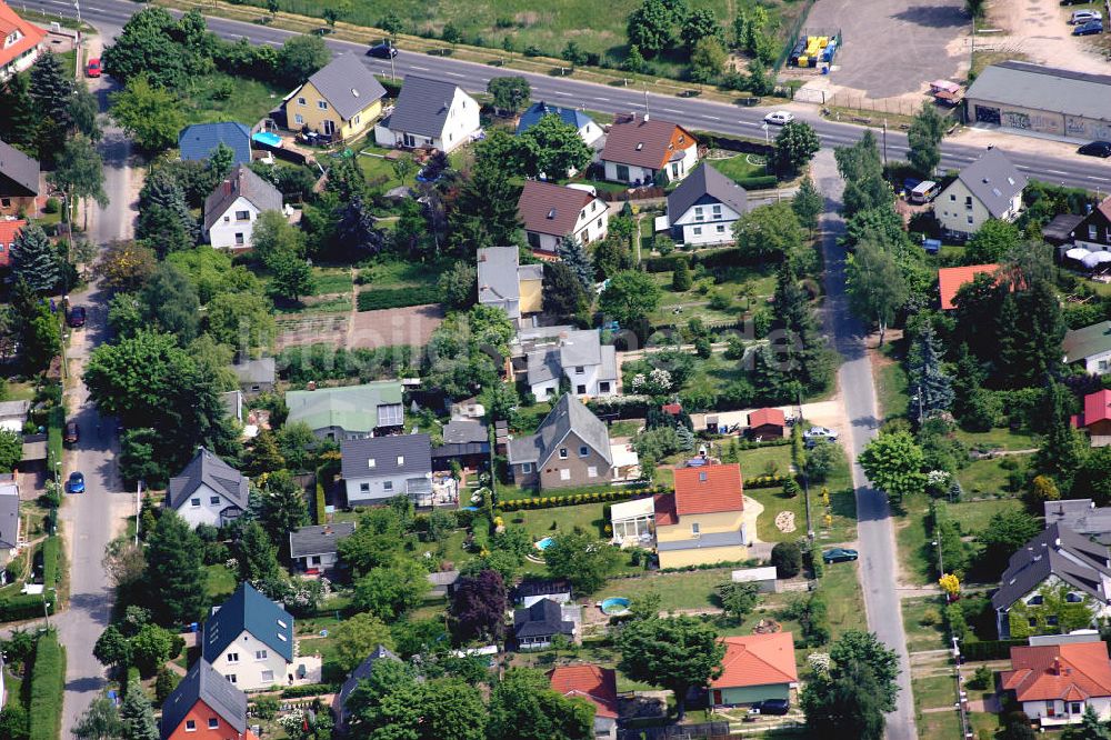 Berlin Mahlsdorf aus der Vogelperspektive: Wohngebiet Mahlsdorf