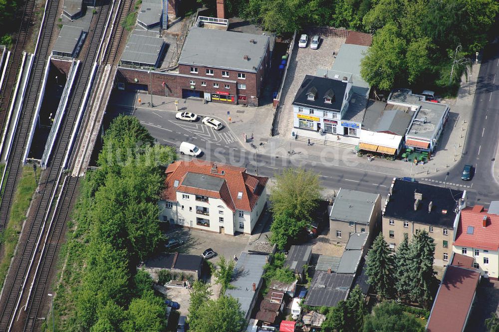 Luftaufnahme Berlin Mahlsdorf - Wohngebiet Mahlsdorf am S- Bahnhof