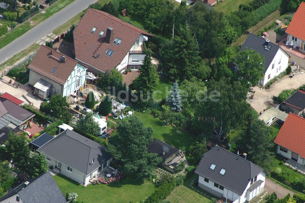 Berlin von oben - Wohngebiet Mahlsdorf / Musikerviertel