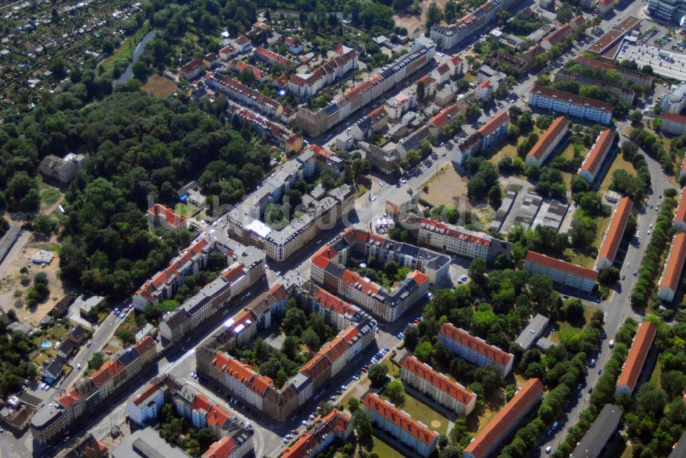 Möckern aus der Vogelperspektive: Wohngebiet in Möckern