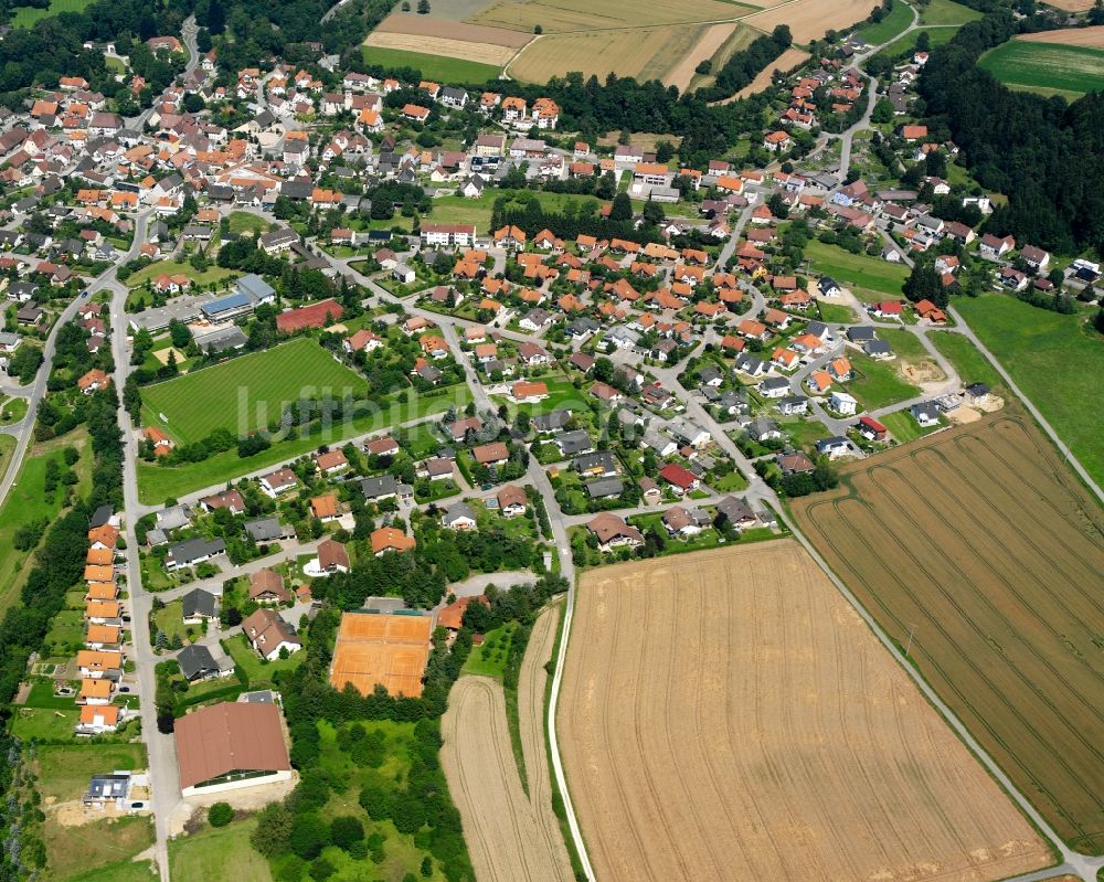 Luftbild Ablach - Wohngebiet der Mehrfamilienhaussiedlung in Ablach im Bundesland Baden-Württemberg, Deutschland