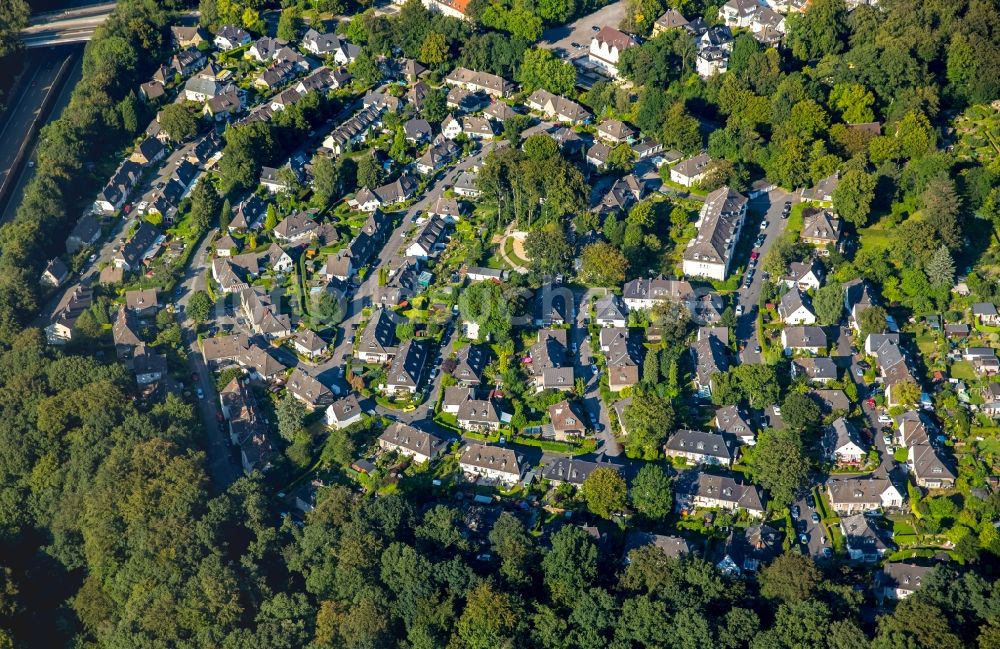 Luftaufnahme Essen - Wohngebiet einer Mehrfamilienhaussiedlung Altenhofsiedlung II in Essen im Bundesland Nordrhein-Westfalen