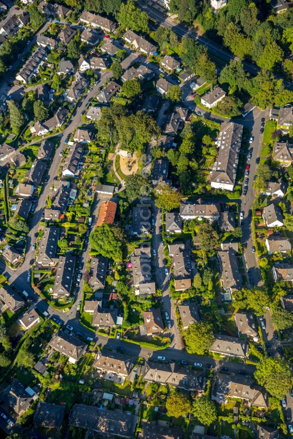 Luftbild Essen - Wohngebiet einer Mehrfamilienhaussiedlung Altenhofsiedlung II in Essen im Bundesland Nordrhein-Westfalen