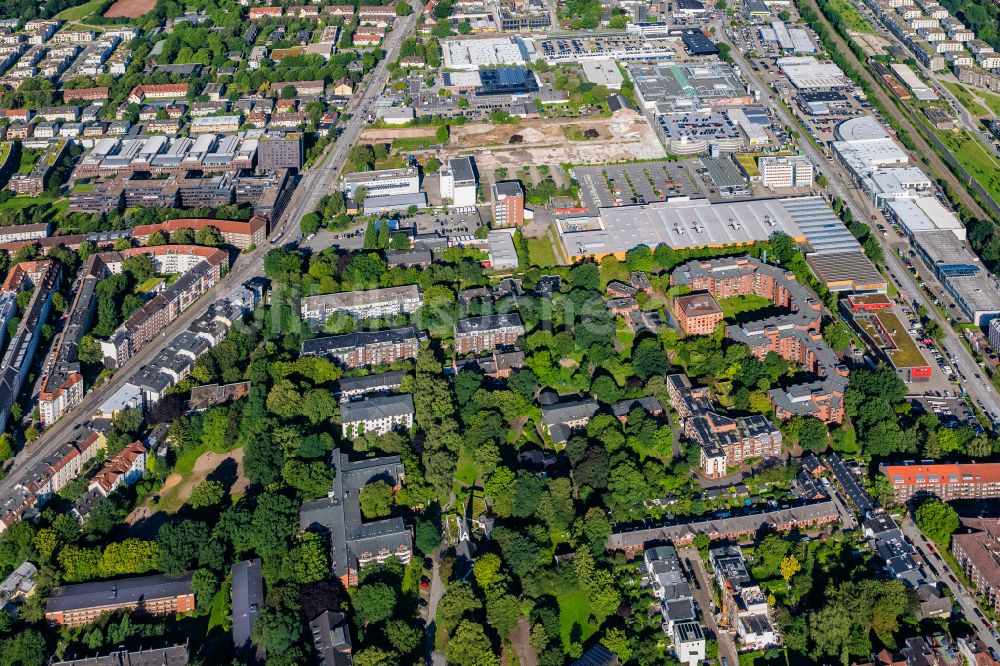 Luftbild Hamburg - Wohngebiet der Mehrfamilienhaussiedlung Appener Weg in Hamburg, Deutschland