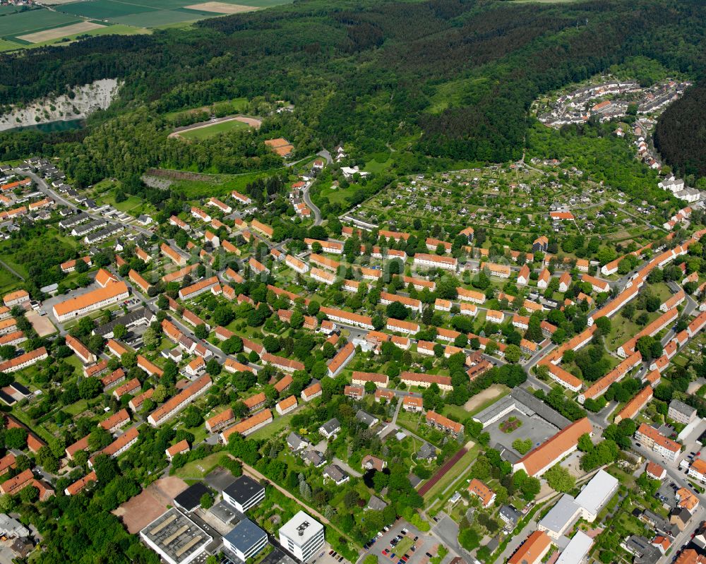 Bad aus der Vogelperspektive: Wohngebiet der Mehrfamilienhaussiedlung in Bad im Bundesland Niedersachsen, Deutschland