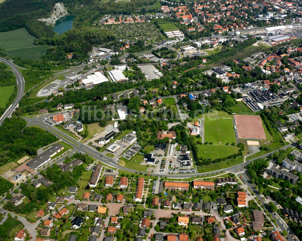 Luftaufnahme Bad - Wohngebiet der Mehrfamilienhaussiedlung in Bad im Bundesland Niedersachsen, Deutschland