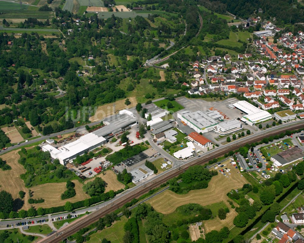 Luftaufnahme Berghausen - Wohngebiet der Mehrfamilienhaussiedlung in Berghausen im Bundesland Baden-Württemberg, Deutschland